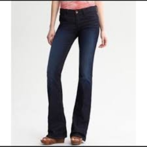 Banana Republic Denim - Banana Republic Flare Jeans Dark Wash